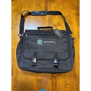 Starbucks Laptop Case Bag Snap and Zipper Embroidered Logo Coffee